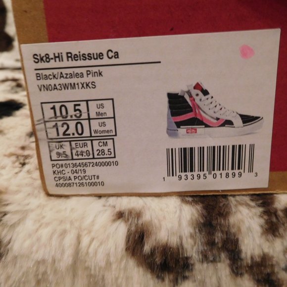 Vans Reissue Sk8-Hi Cap Black/Azalea Pink - Picture 8 of 8